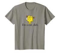 Mr. Men Little Miss Sunshine Halloween I'm a cat duh T-Shirt, Youth, Slate Grey, Medium