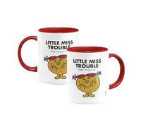 Mr. Men Little Miss Trouble Large Porcelain Colour Handle Mug Little Miss