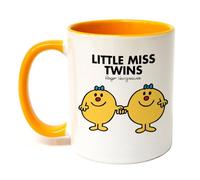 Mr. Men Little Miss Twins Large Porcelain Colour Handle Mug Little Miss