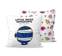 MR. MEN LITTLE MISS Whoops Cushion - 40cm x 40cm Soft-Touch Faux Suede Pillow with Microfibre Inner | Perfect Home Décor & Gifting Idea