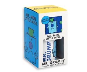 Mr Men Mens My Dad Is Mr Grumpy Mug And Sock SetOne Size Blue NS6543
