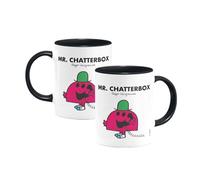 Mr. Men Mr. Chatterbox Large Porcelain Colour Handle Mug Little Miss