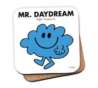 Mr Men Mr. Daydream Coaster - 10cm x 10cm Cork-Backed Drinks Coaster | Non-Slip, Easy Wipe Clean | Proudly Made in the UK | Durable Home & Office Accessory