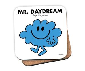 Mr Men Mr. Daydream Coaster - 10cm x 10cm Cork-Backed Drinks Coaster | Non-Slip, Easy Wipe Clean | Proudly Made in the UK | Durable Home & Office Accessory