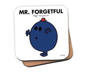 Mr Men Mr. Forgetful Coaster - 10cm x 10cm Cork-Backed Drinks Coaster | Non-Slip, Easy Wipe Clean | Proudly Made in the UK | Durable Home & Office Accessory