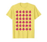 Mr. Men Mr. Greedy Eating Burgers Print Retro T-Shirt, Men, Lemon Yellow, Large