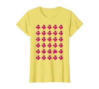 Mr. Men Mr. Greedy Eating Burgers Print Retro T-Shirt, Women, Lemon Yellow, Small