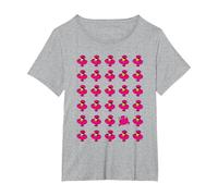 Mr. Men Mr. Greedy Eating Burgers Print Retro T-Shirt, Women's Plus, Heather Grey, 2X