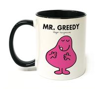 Mr. Men Mr. Greedy Large Porcelain Colour Handle Mug Little Miss