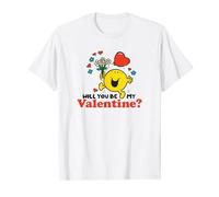 Mr. Men Mr. Happy Will You Be My Valentine T-Shirt