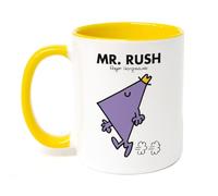 Mr. Men Mr. Rush Large Porcelain Colour Handle Mug Little Miss
