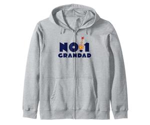 Mr. Men Mr. Tickle No 1 Grandad Number 1 Grandad Zip Hoodie