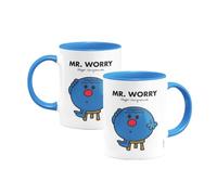 Mr. Men Mr. Worry Large Porcelain Colour Handle Mug Little Miss