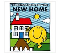 Mr. Men New Home Greeting Card with Mr. Happy On Cover