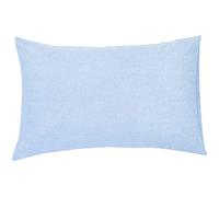 MR&MH 100% Brushed Cotton Soft Flannelette Pillowcase Pair - 2 Pack Plain Dyed Pillow Covers - Brushed Microfiber -Standard Size (50 x 75 cm) - Envelope Closure 12 Colors (Sky Blue)