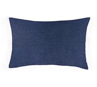 MR&MH 100% Brushed Cotton Soft Flannelette Pillowcase Pair - 2 Pack Plain Dyed Pillow Covers - Brushed Microfiber -Standard Size (50 x 75 cm) - Envelope Closure 12 Colors (Navy)