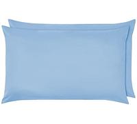 MR&MH 100% Egyptian Cotton Pillowcase Pair - Soft & Premium Quality Bedding & Linen, Luxury Finest Pillow Cases 2 Pack Set Available in 14 colors (Sky Blue)