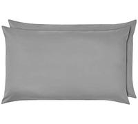 MR&MH Luxury Finest 100% Egyptian Cotton Pillowcase Pair - Premium Soft Cotton Pillow Covers, 2 Pack Set Available in 14 colors (Silver)