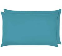 MR&MH Luxury Finest 100% Egyptian Cotton Pillowcase Pair - Premium Soft Cotton Pillow Covers, 2 Pack Set Available in 14 colors (Teal)