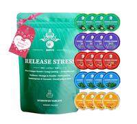 MR MIRYE Shower Steamers Aromatherapy, 20-Pack Shower Bombs Organic with Verbena, Orange&Vanilla, Watermelon, Lemongrass&Coconut, Eucalyptus&Mint Essential Oil, 20-Pack Shower Bombs Birthday Gift