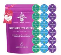 MR MIRYE Shower Steamers Aromatherapy Bulk for Women Men, Organic Shower Bombs with Eucalyptus Lavender Peppermint Essential Oil, 18-Pack Shower Bombs Gift Set