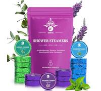 MR MIRYE Shower Steamers Aromatherapy Bulk for Women Men, Organic Shower Bombs with Eucalyptus Lavender Peppermint Essential Oil, 18-Pack Shower Bombs Gift Set