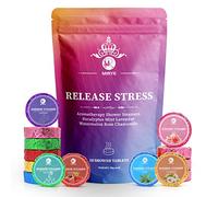 MR MIRYE Shower Steamers Aromatherapy for Women or Men, Organic with Chamomile Rose Lavender Mint Watermelon Eucalyptus Essential Oil, 18-Pack Shower Bombs Birthday Gift