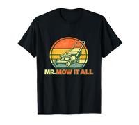 Mr. Mow It All Lawn Mower Landscaper Funny Gardener T-Shirt
