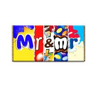 Mr & Mr Chocolate Bar Gift Wrapper Gift Present For Sir, Dad, Daddy, Brother, Uncle, Friend (#354) (with chocolate bar)