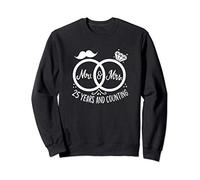 Mr & Mrs 25 Years And Counting 25th Anniversary Apparel Sweatshirt
