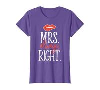 Mr & Mrs Always Right Matching Couple gift idea T-Shirt