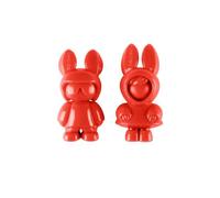Mr&Mrs Andy&Frida Red Luxury Red Car Air Freshener - Clip Fragrance Diffuser, Bunny Design, Glossy Red Finish, Easy To Install