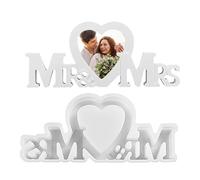 Mr&Mrs Heart Silicone Molds, Mr&Mrs Resin Casting Molds, Wedding Silicone Molds Clay Fondant Molds - Mr & Mrs Resin Casting Mold Silicone Resin Mold Craft Supplies Valentine's Day Wedding Heart Mold