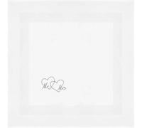 'Mr & Mrs Hearts' Cotton Napkin/Dinner Cloth (NK00041117)