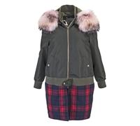 Mr & Mrs Italy fur-trim hooded coat - Green XS