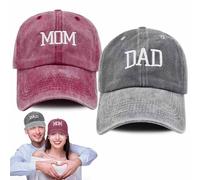 Mr Mrs Mom Dad Captain Mom and Dad Hats New Parents Gifts Mom and Dad Hat Combo - The Ideal Pregnancy & Announcement Tokens for First Time Moms and Dads, New Parents, and Expectant Parents