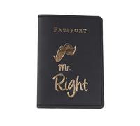 Mr. Mrs. Passports Holder Wallet Covers Case Travel Essential for Women Men Leather Passports Protector Bridal Shower Cover Wallet