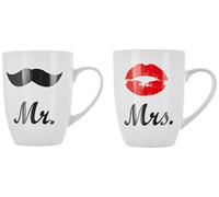 Mr & Mrs Porcelain Mug - Set of 2
