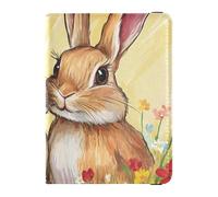 Mr & Mrs Rabbits Leather Passport Holder Covers Case Travel Passport Wallet With Vaccination Card Slot Passport Holder Case Ultra Slim, Mr & Mrs rabbits, One Size