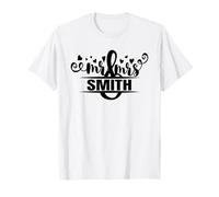 Mr & Mrs Smith Wedding Tshirt Honeymoon Engagement Gift T-Shirt