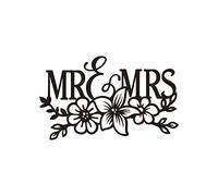 Mr & Mrs Wedding Love Celebration Reusable Stencil A3 A4 A5 Art Craft Wall Decor Party / Q97 (Mylar Reusable Stencil, A3 Size - 297 x 420 mm, 11.7 x 16.5 in)