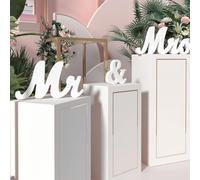 Mr & Mrs Wedding Wooden Chalkboard for Letters, Mr & Mrs Sign, Mr & Mrs Table Decoration for Wedding, Gift, Home Decor