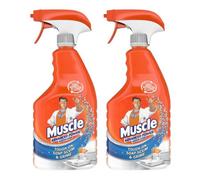 Mr Muscle Advanced Power Bathroom Cleaner Tough On Soap Scum & Grime Mandarin Scent 750ml x 2 with Welari Thank You Card | 2 Pack|