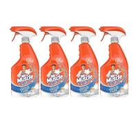 Mr Muscle Advanced Power Bathroom Cleaner Tough On Soap Scum & Grime Mandarin Scent 750ml 4 Pack with Welari Thank You Card | 4 Pack| 4 x 750ml