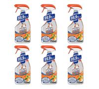 Mr Muscle Bathroom Cleaner Platinum Mandarin & Orange 750Ml X 6
