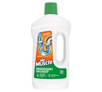 Mr Muscle Biodegradable Drain Unclogger & Cleaner, Biodegradable Formula to Clear Slow Drains, Safe on All Pipes, 750ml