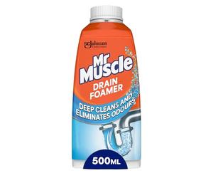 Mr Muscle Drain Foamer (500 ml) Drain Cleaning Foam to Unblock & Eliminate Odour