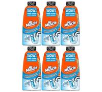 Mr Muscle Drain Foamer 500ml x 1, Deep Cleans and Eliminates Odours, Bathroom Kitchen Pipes Unblocker with Welari Thank You Card | (6pack)