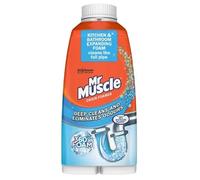 Mr Muscle Drain Foamer Pipe Cleaner 500ml | Deep Cleaning Foaming Drain Unblocker | Helps Remove Blockages, Grease & Hair Build-Up | Bathroom & Kitchen Drain Cleaner.