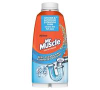 Mr Muscle Drain Foamer Pipe Cleaner 500ml | Deep Cleaning Foaming Drain Unblocker | Helps Remove Blockages, Grease & Hair Build-Up | Odour Eliminator | Bathroom & Kitchen Drain Cleaner